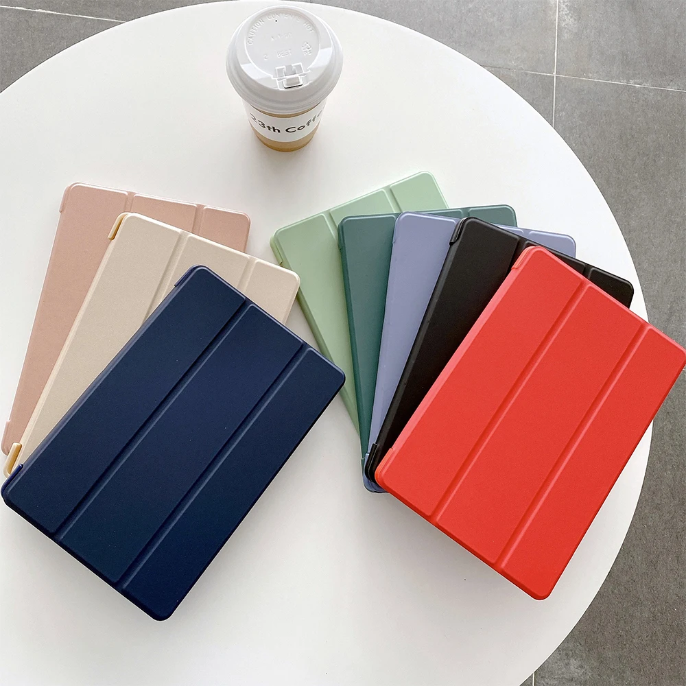 Honeycomb Case for iPad Pro 11 10 Air 5 4 Mini 6 2 3 1 9.7 10.2 Cover PU Leather Auto Sleeping Three Fold Stand Holder Shell