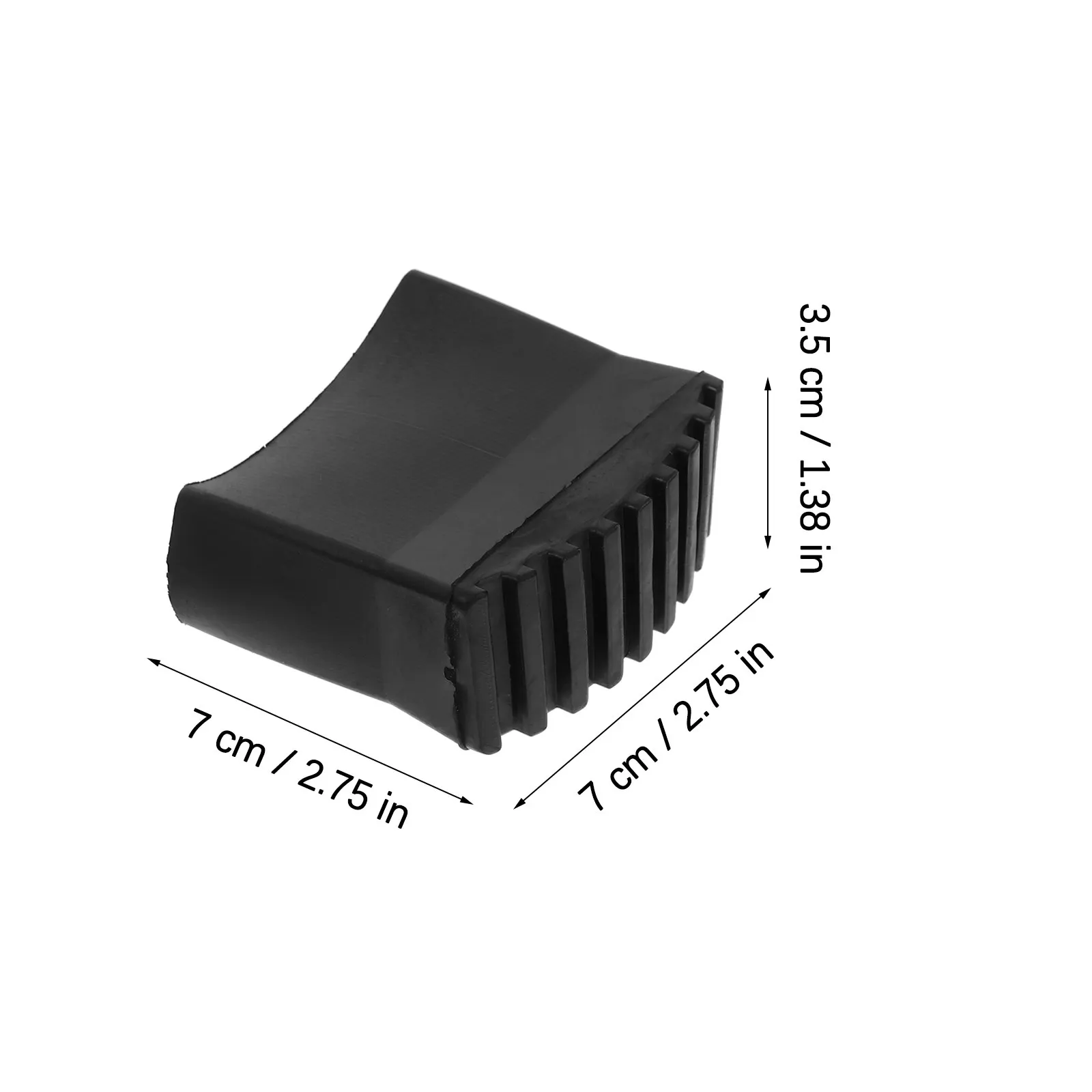 4Pcs Non-Slip Rubber Ladder Foot Covers for Hardwood, Tile & Carpet Floors – Damp Vibration & Protect Surfaces