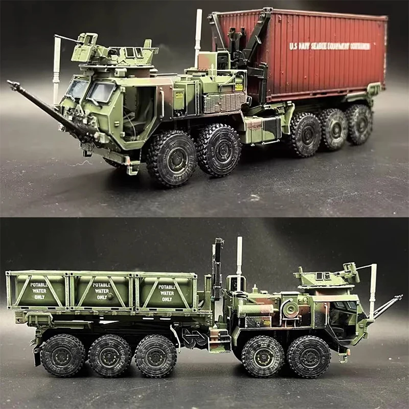 

1:72 Scale Heavy-duty Container Handling Trailer Simulation Resin Model Static Display Collectible Toy Gift Souvenir Decoration