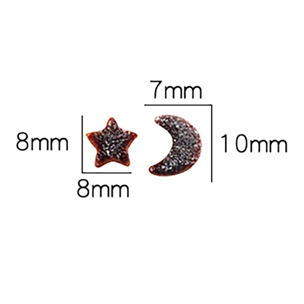 3/6 Uds 1/12 accesorios para casa de muñecas miniaturas estrella forma de luna galletas Mini modelo de postre juguete para decoración de casa de muñecas OB11 bjd