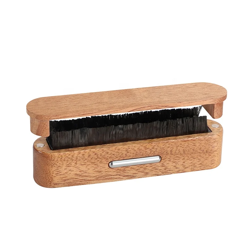 Factory Direct Sales New Design Carbon Fiber Dust Brush to Clean Records with Magnetic Function