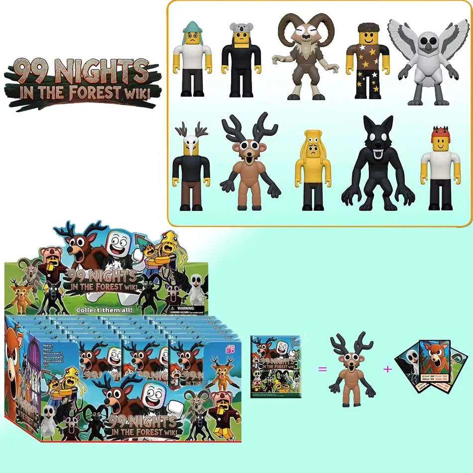 

Горячая продажа 99-ночей в лесу Фигурки слепая коробка Фигурка Сова Коза Волк Олень 99 ночей в лесу Фигурка Пластиковая игрушка в подарок