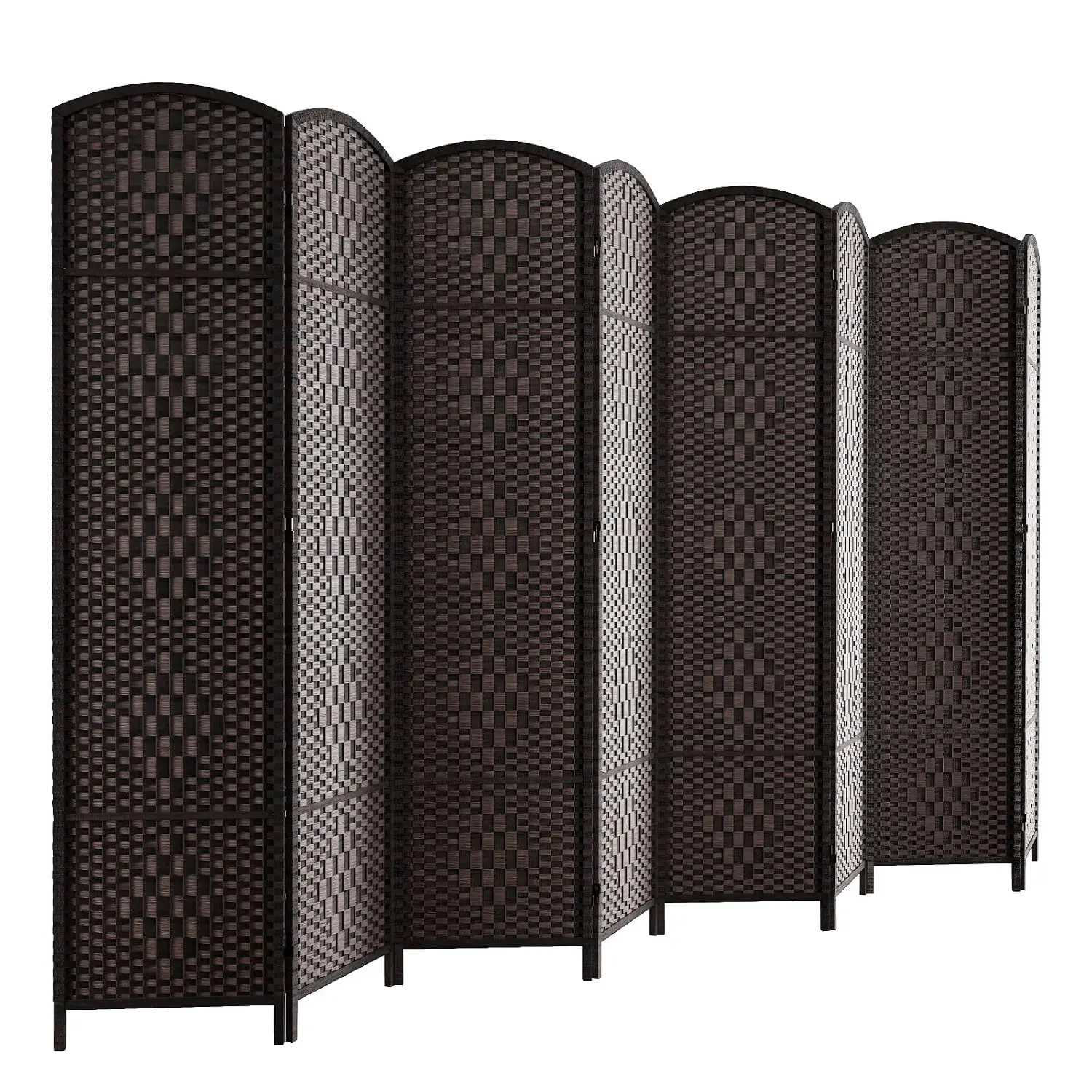 8 Panel Room Divider Privacy Screen 6ft Tall Temporary Wall Separator Space Partition Bedroom, Customized