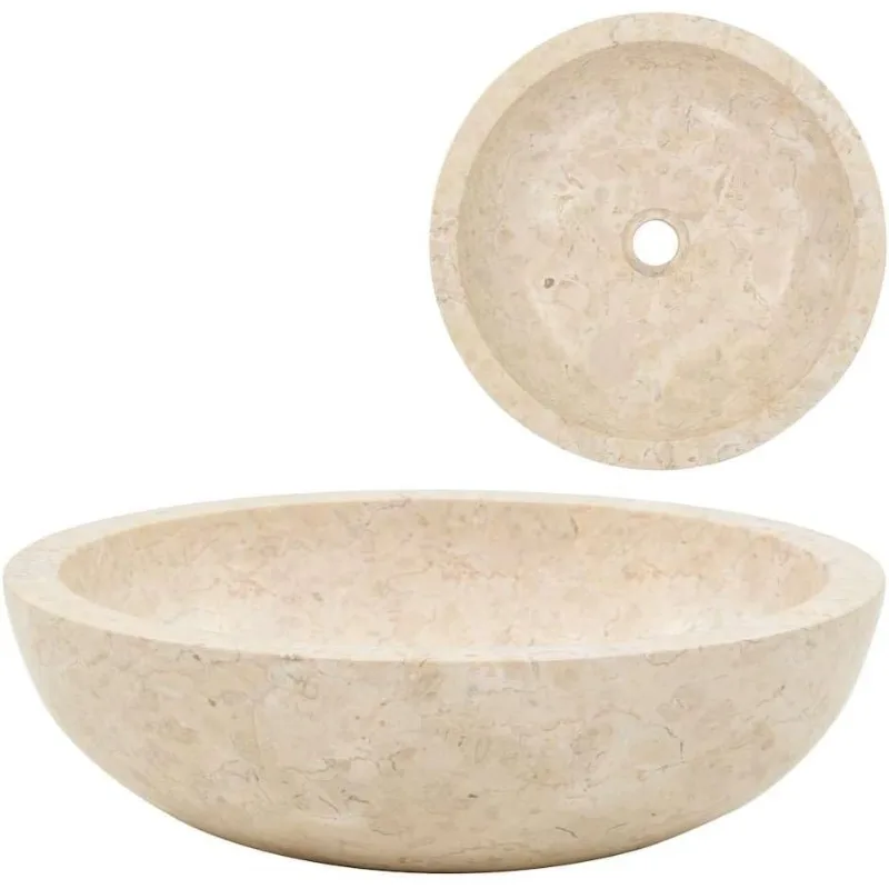 Handmade stone modern bathroom sink, smooth surface, countertop storage sink, easy to assemble, durable
