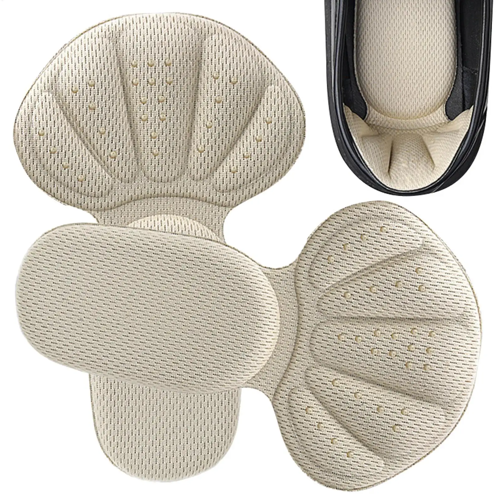 Heel Grips for Shoes, 2-in-1 Anti-Slip Cushion Pads Blister Prevention Heel Liners for Women Men Wedding Office Dancing Outdoor