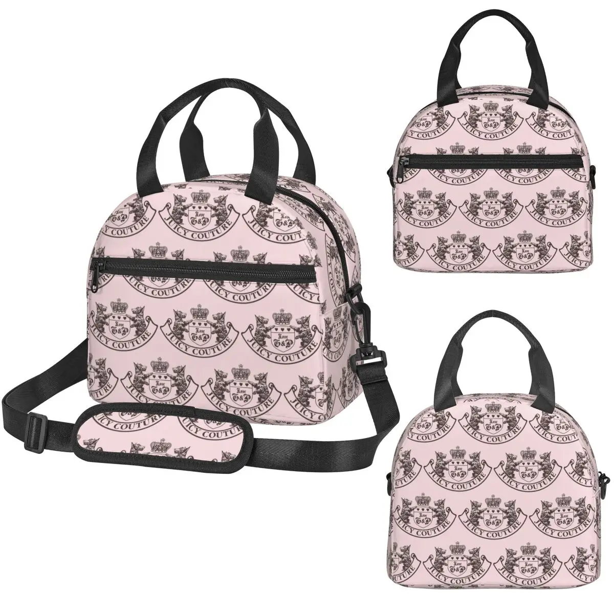 

Термосумка для обедов Y2k Juicy Couture Crest для детей, школьная термосумка-холодильник, портативная сумка-тоут для ланчей