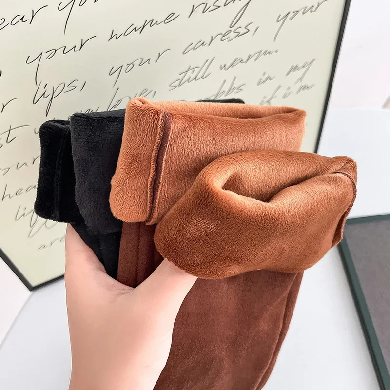 قفازات طويلة مطرزة بعزل الشتاء والدفء، قفازات شاشة تعمل باللمس، قفازات راقية للرجال والنساء #3