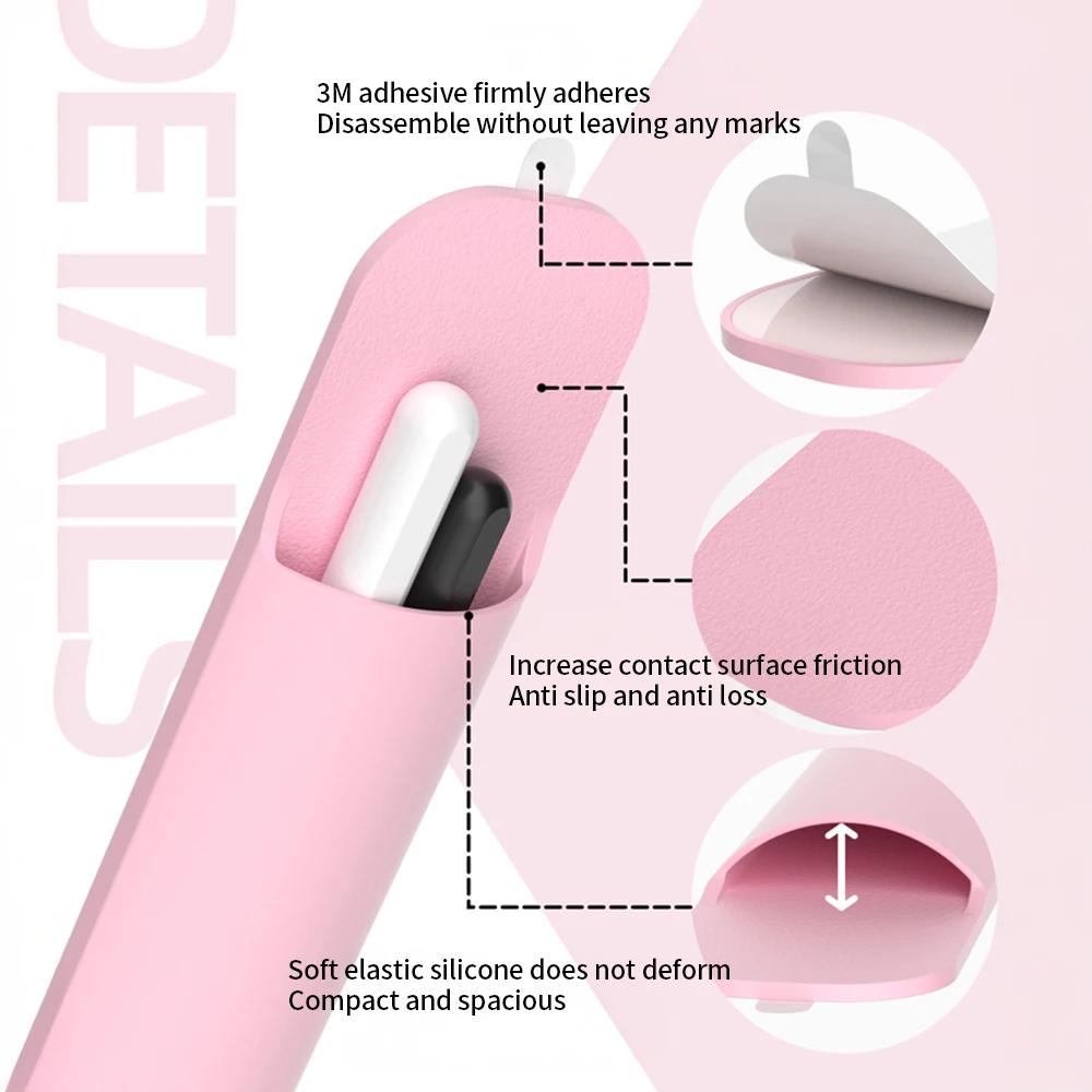 مقلمة لطيفة لجهاز أبل قلم رصاص برو 2 1 حامل عصا لجهاز آيباد سامسونج مقلمة اللوحي اللمس ستايلس كيس مزموم القلم كم #4