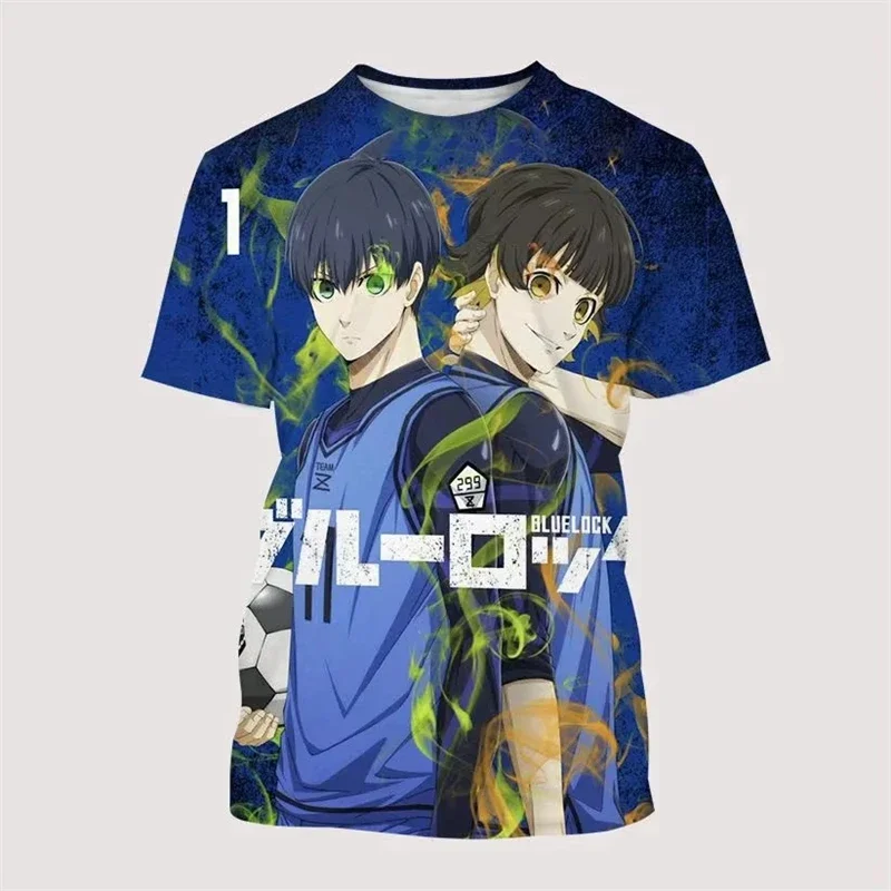

Anime Blue Lock 3D Printed Men/Women Children T Shirt Fashion Harajuku Style Y2k Football T-shirt Oversized Short Sleeve Tops