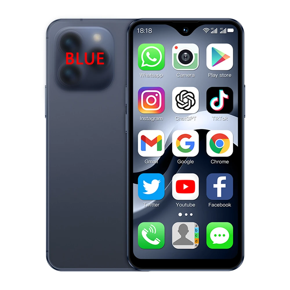 هاتف ذكي صغير SOYES F9 Max 4G LTE يعمل بنظام أندرويد 12 ثماني النواة 4.3 بوصة 6 جيجابايت + 128 جيجابايت هاتف محمول 2750 مللي أمبير في الساعة من النوع C OTG معرف الوجه #5