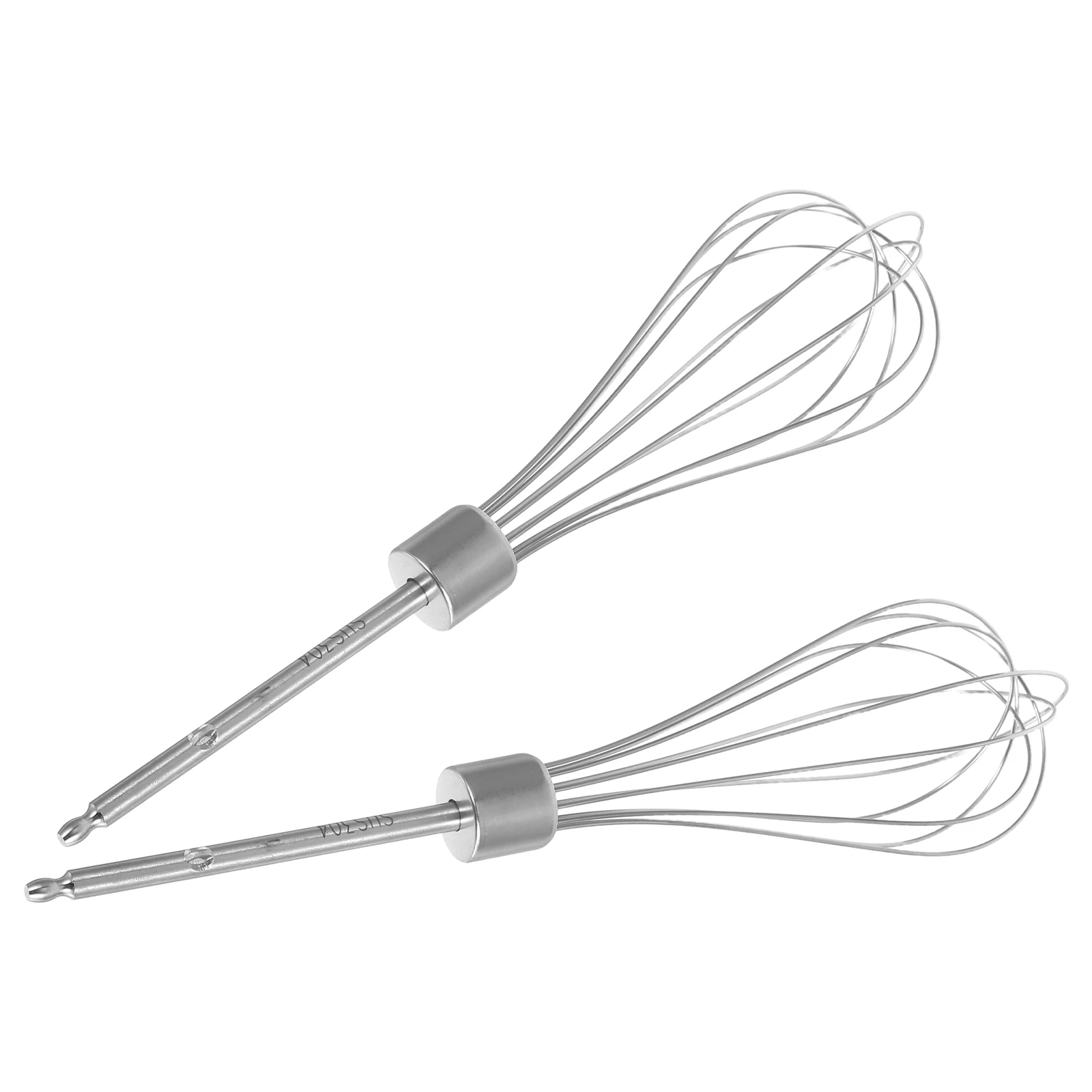 

2 Pcs Whisk Hand Mixer Replace Handheld Egg Beater Replacements Stainless Steel Beaters Accessories Stirrer Baking Whisks
