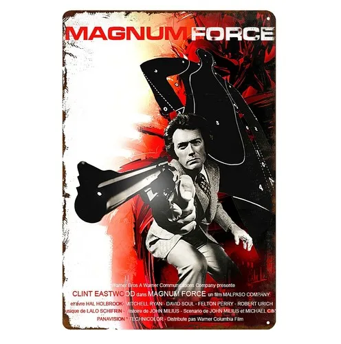 Magnum Force Clint Eastwood Film-Metallposter, Blechschild
