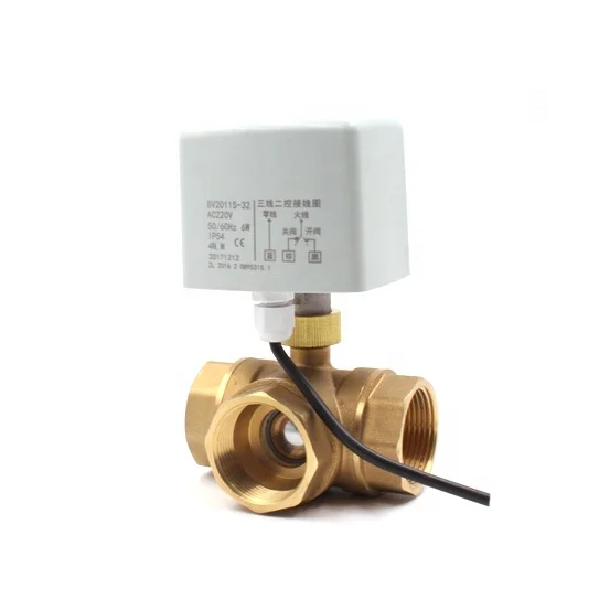 

DN15 DN20 DN25 DN32 DN40 DN50 Electric Motorized Ball Valve for HVAC FCU Flow Control CWX-50P 3 Way Motorized Valve