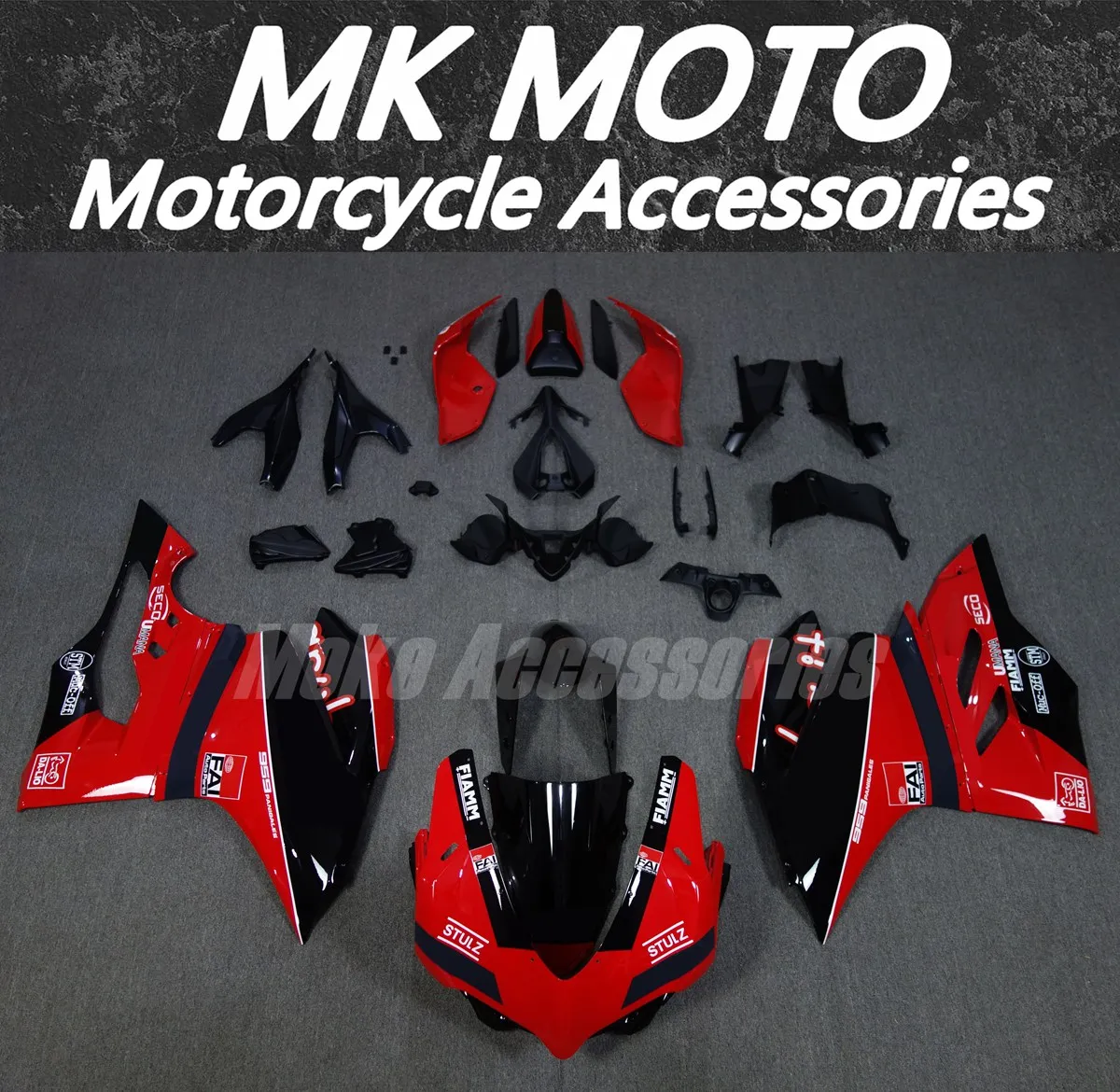 

New Fairings Kit Fit For 959 1299 Panigale 2015 2016 2017 2018 Bodywork Set 15 16 17 18 Abs High Quality Injection Black Red