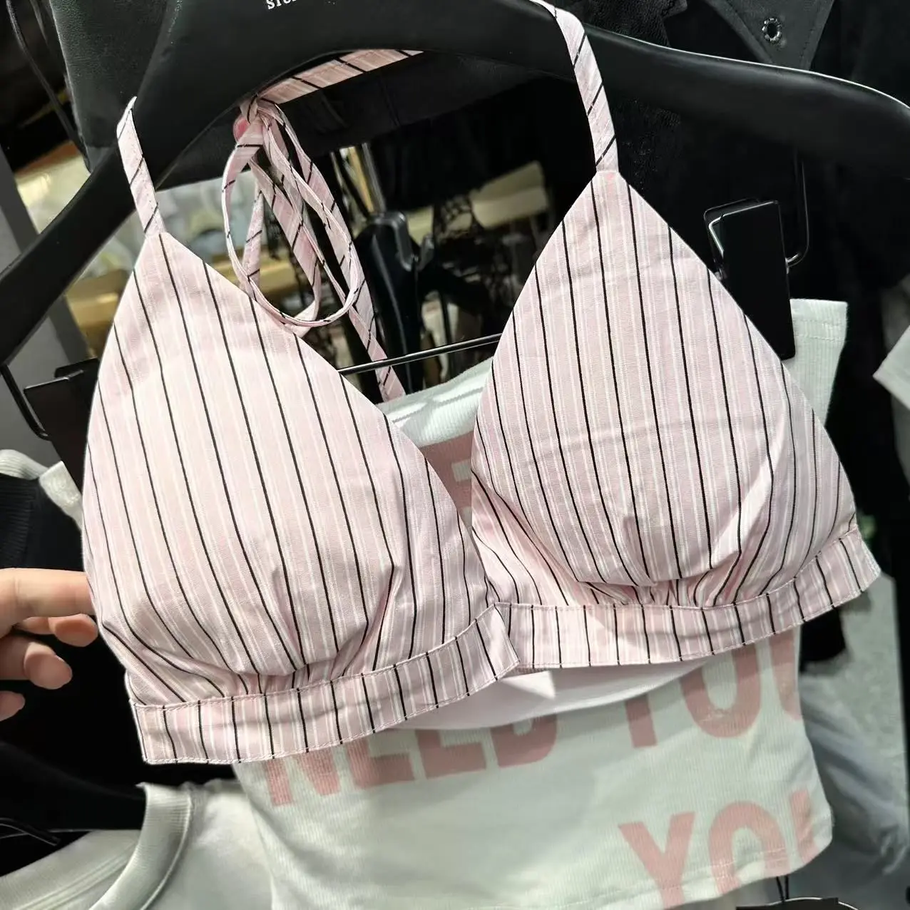 Outwear Sweet Letter Short Camisole Women Summer New Slimming Halter Two Piece Set Sexy Harajuku Top Women Clothes