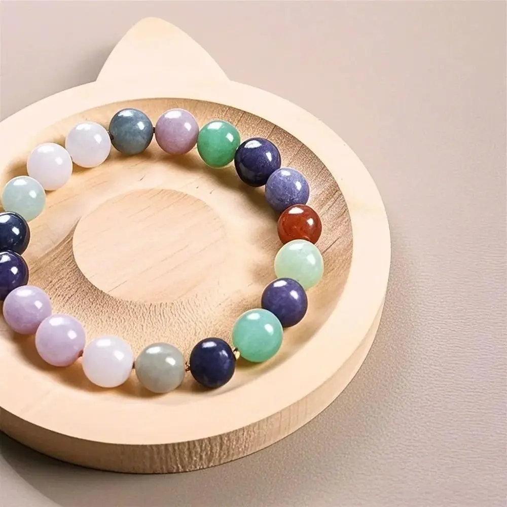 1Pcs Organizer Mat Wooden Jewelry Tray DIY 10cm Bead Design Board Wooden Bracelet Display Stand Plate