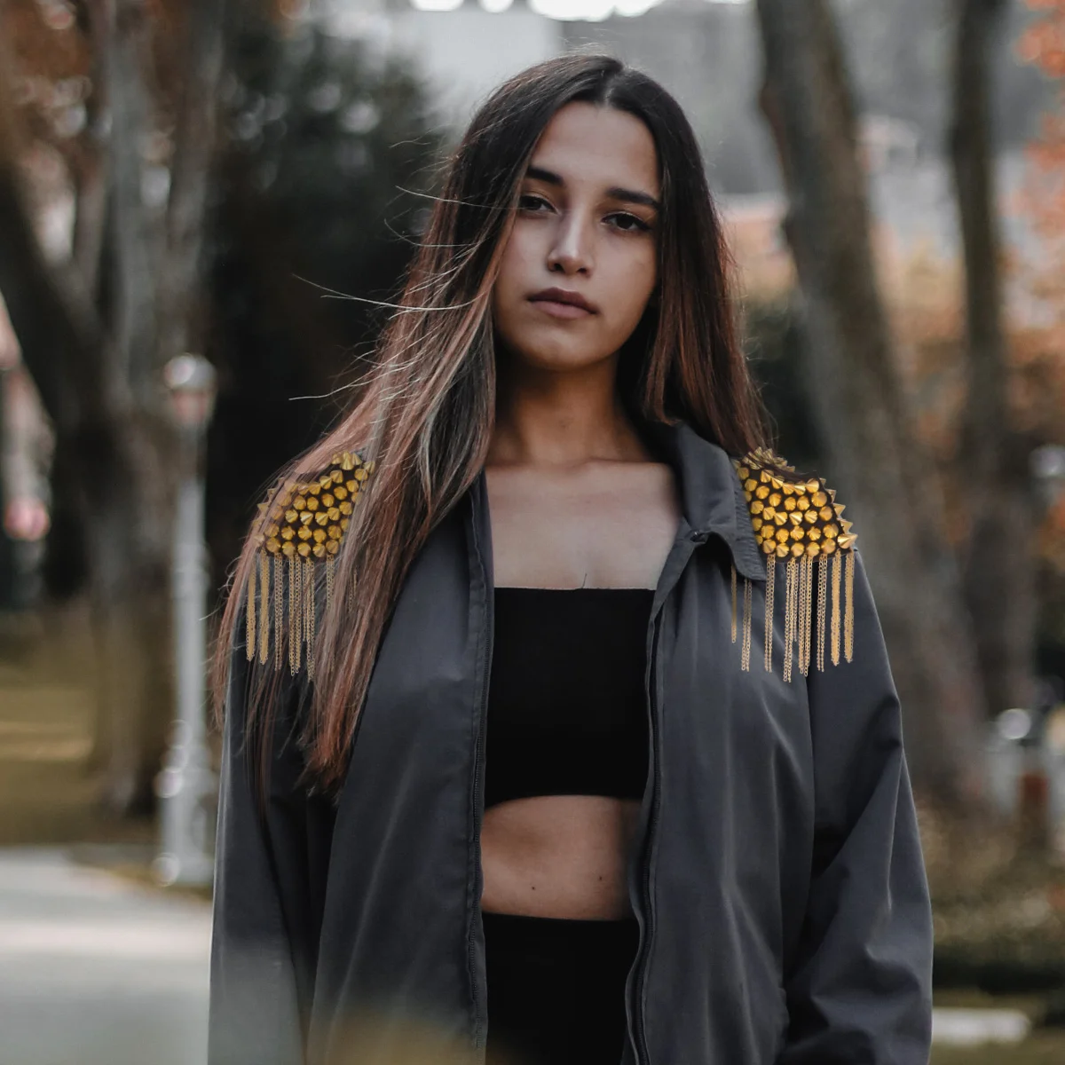 1 زوج الرجعية شارة برشام شرابة سلسلة الكتفية الكتف مجلس الديكور لزي عسكري فستان بتصميم حالم حفلة الحرف اليدوية الخياطة #6