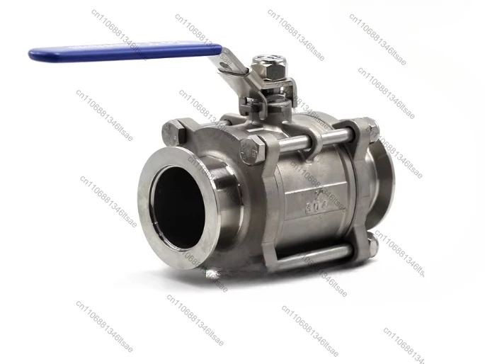 1PCS vacuum pipeline 304 stainless steel high vacuum ball valve GU-KF16 KF25 KF40 manual quick installation valve