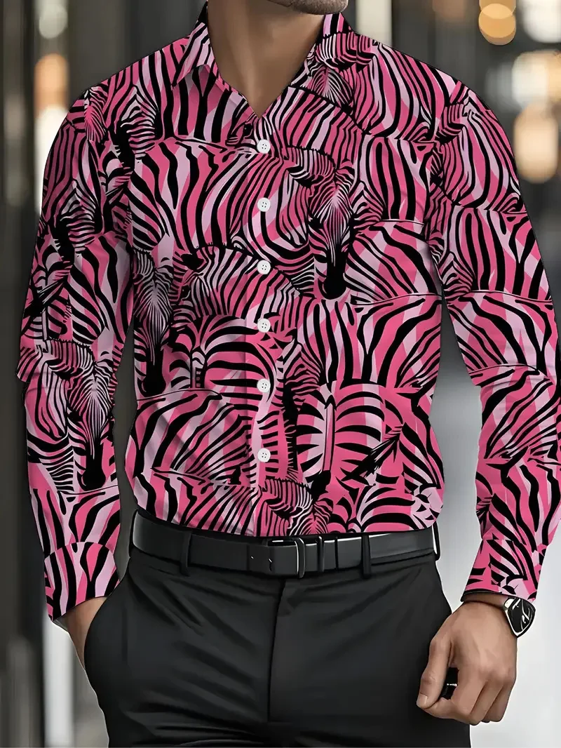 

Vintage Flower Long Sleeve Men's Shirt Luxury Clothing Casual Fashion Holiday Social Spring Harajuku Top