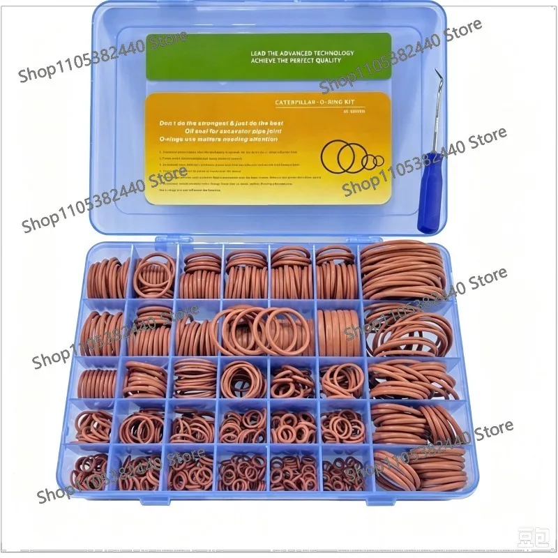 FKM O-Ring Seal Kit for Excavator, Fluororubber Oil Seal Replacement PC Series Parts