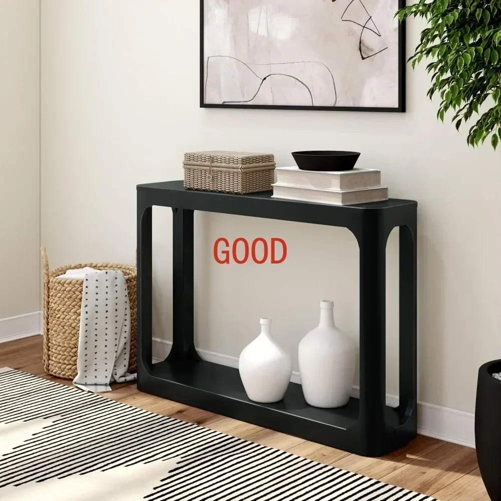 TAO Forma Console Table, 46 Inch, Solid Wood Sofa Table, Entryway Table for Hallway, Narrow Behind The Couch Table, Console Tabl