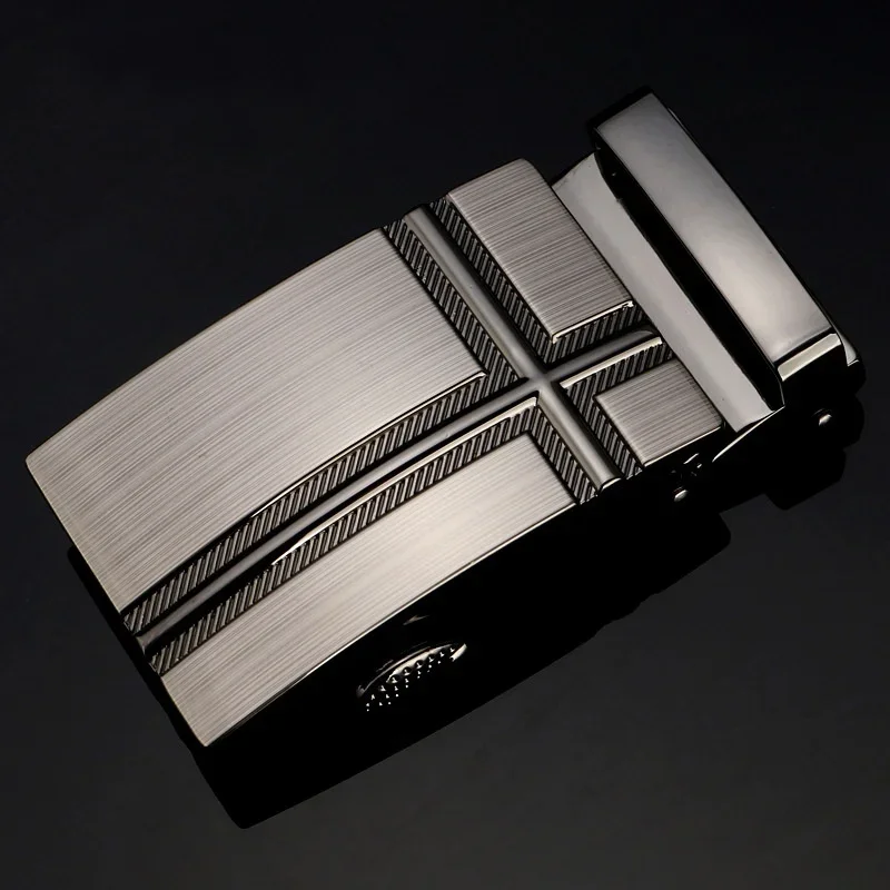 Hebilla de cinturón automática mecánica para hombres 15 tipos de hebilla de forma geométrica