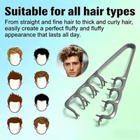 Volumizing Detangling Hair Comb for Men Wide Tooth Styling Tool for Curly Wavy All Hair Types Fluffy Texture Salon Styling Brush 5