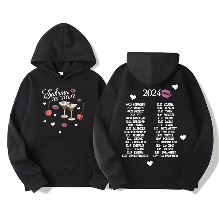 

Sabrina Espresso Tour Hoodie Short N Sweet 2024 Please Please Graphic Sweatshirts Men Women Fashion Aesthetic Hoodies Streetwear