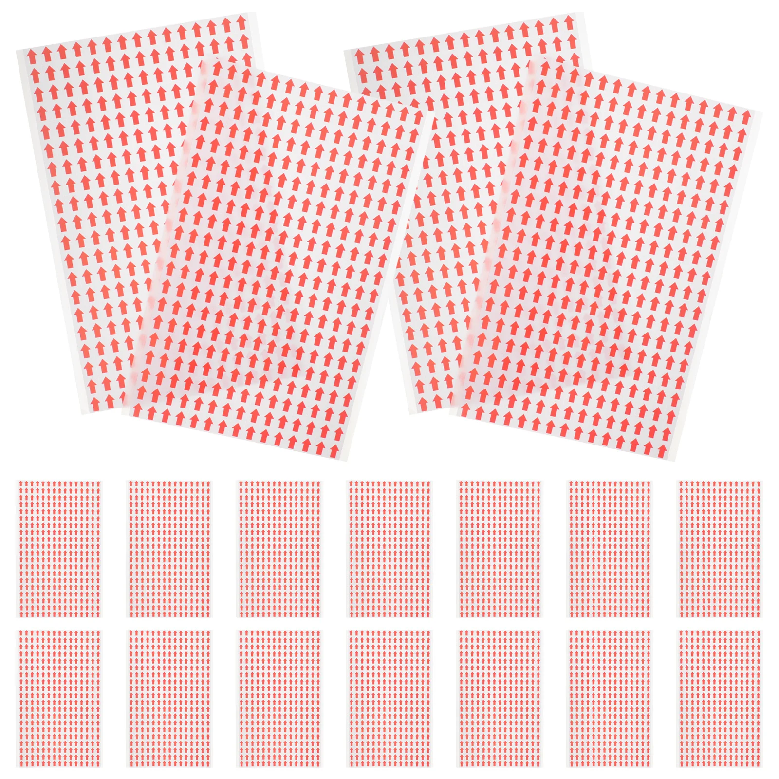 

20 Sheets Arrow Stickers Red Directional Indication Decals for Floor Wall Marking Safety Warning Signs Adhesive Directional