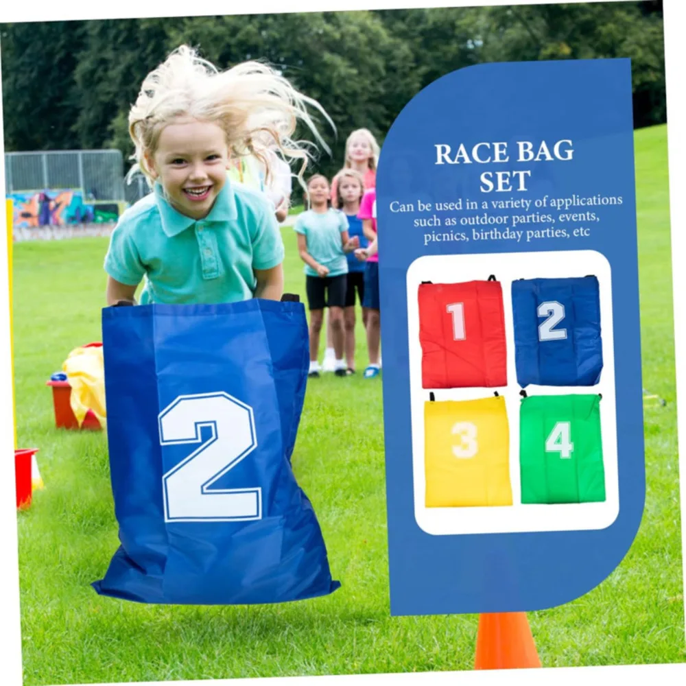 4PCS Outdoor Sports Props Kangaroo Jumping Bag Sack Race Games Parent-child Interactive Sense Training Kids Preschool Toys Gift