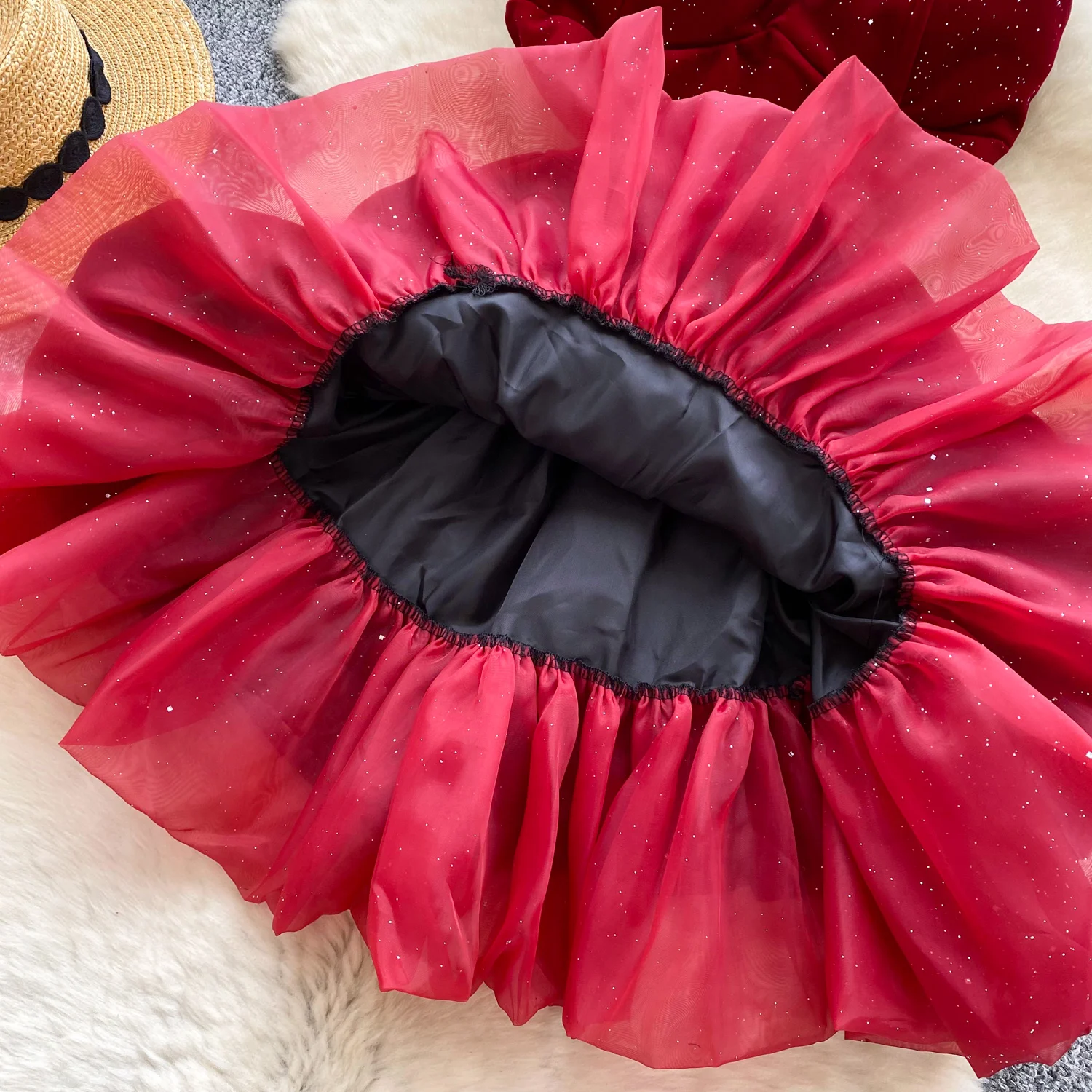 Chique vintage sexy beading veludo fairycore feminino coreano moda vestido de verão vestidos de cerimônia de festa