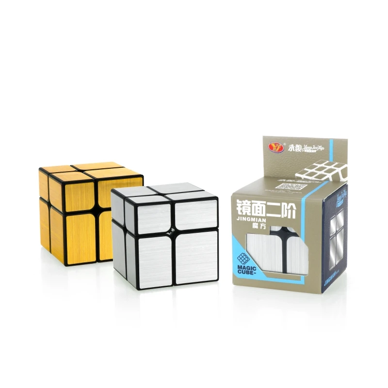 Yongjun YJ 2x2x2 Spiegelkubus Plastic 2x2 Magische Kubus Educatief Speelgoed Spiegel Cubo Magico