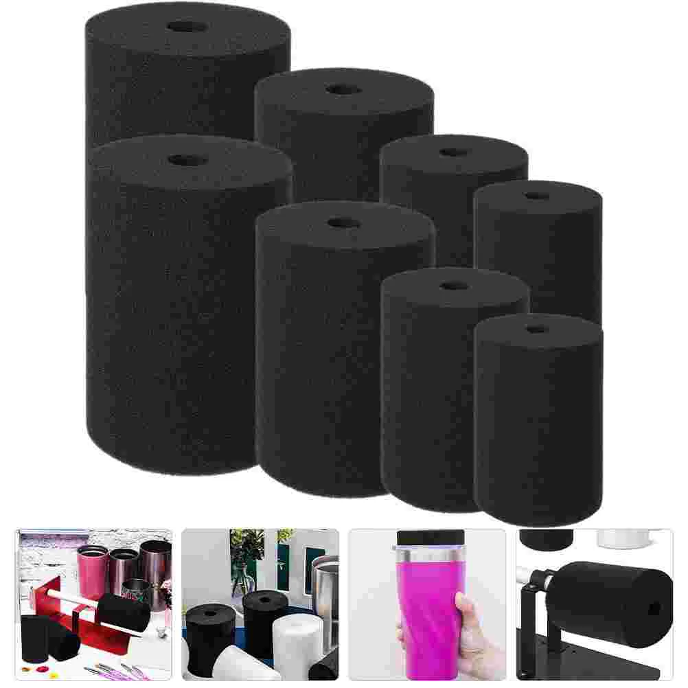 Cylindrical Sponge Inserted Cylinder Inserts Tumblers for Cup Turner Accessories Sponges