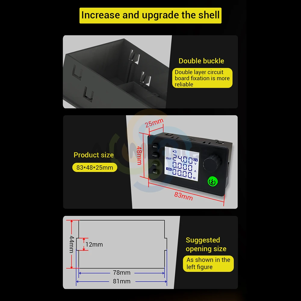 ZK-6522 CNC Step-down DC Adjustable Regulated Power Supply Constant Voltage and Constant Current Module 22A/1400W Buck Module