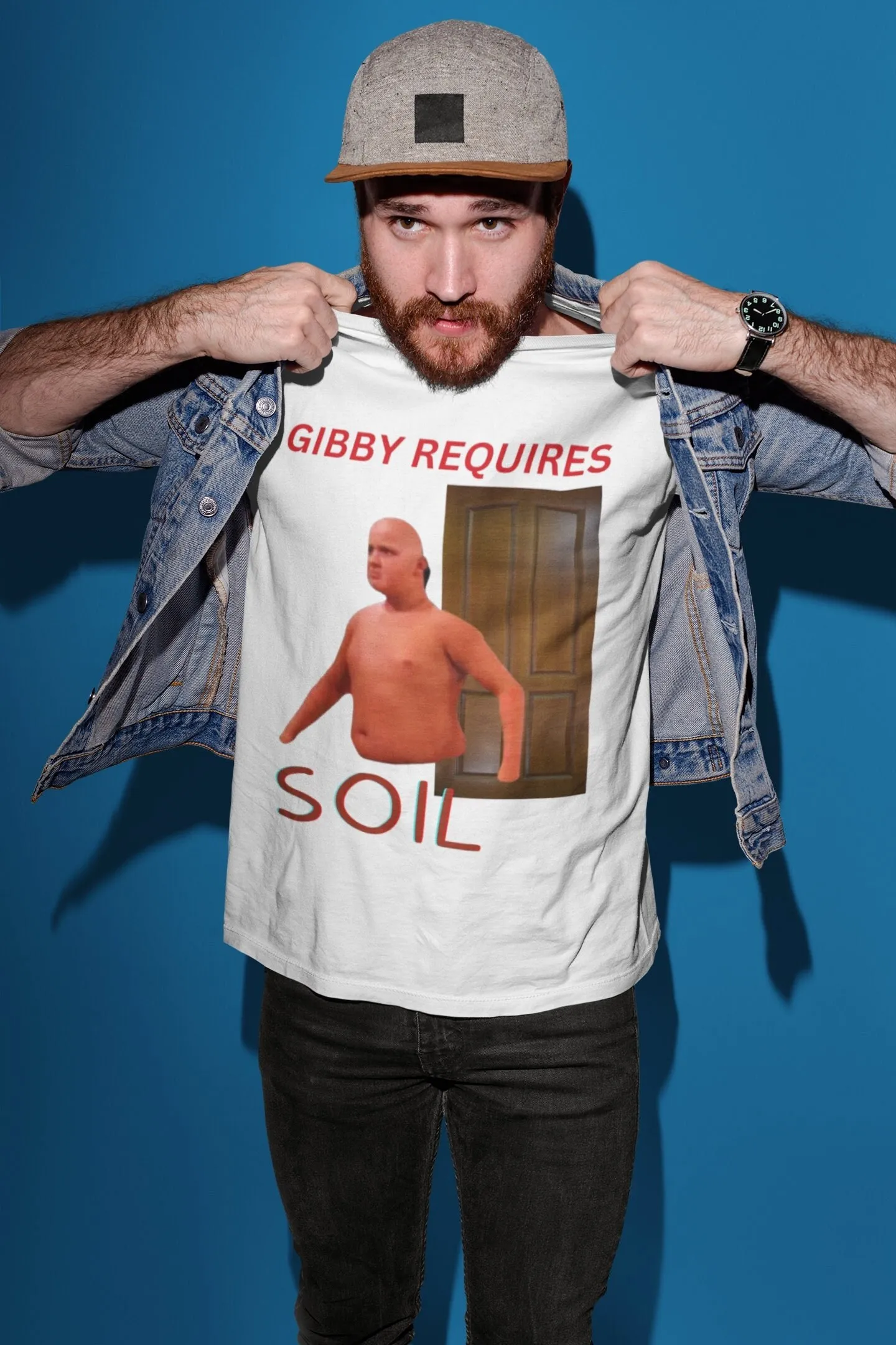 Gibby Requires Soil T Shirt Oddly Specific Emo Clothing Meme Ironic Gag Sarcastic