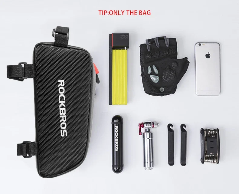 ROCKBROS Fahrradtasche, wasserdicht, reflektierend, vorne oben, Rahmenschlauchtasche, ultraleichte Fahrradtasche, Fahrradtasche, Touring-Reitausrüstung – Detail 11