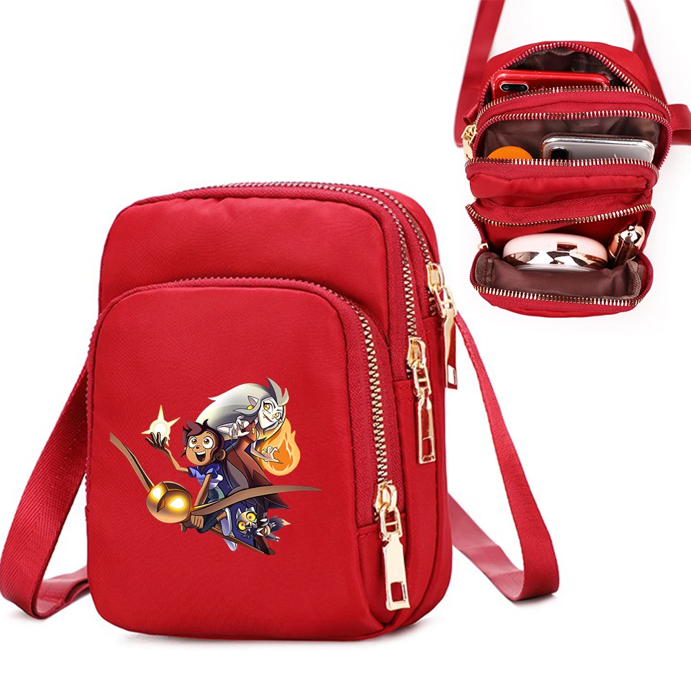 

The Owl House Women Shoulder Bags Cell Phone Purse Crossbody Shoulder Strap Handbag Female Girls Bags Teenagers Bag Gift