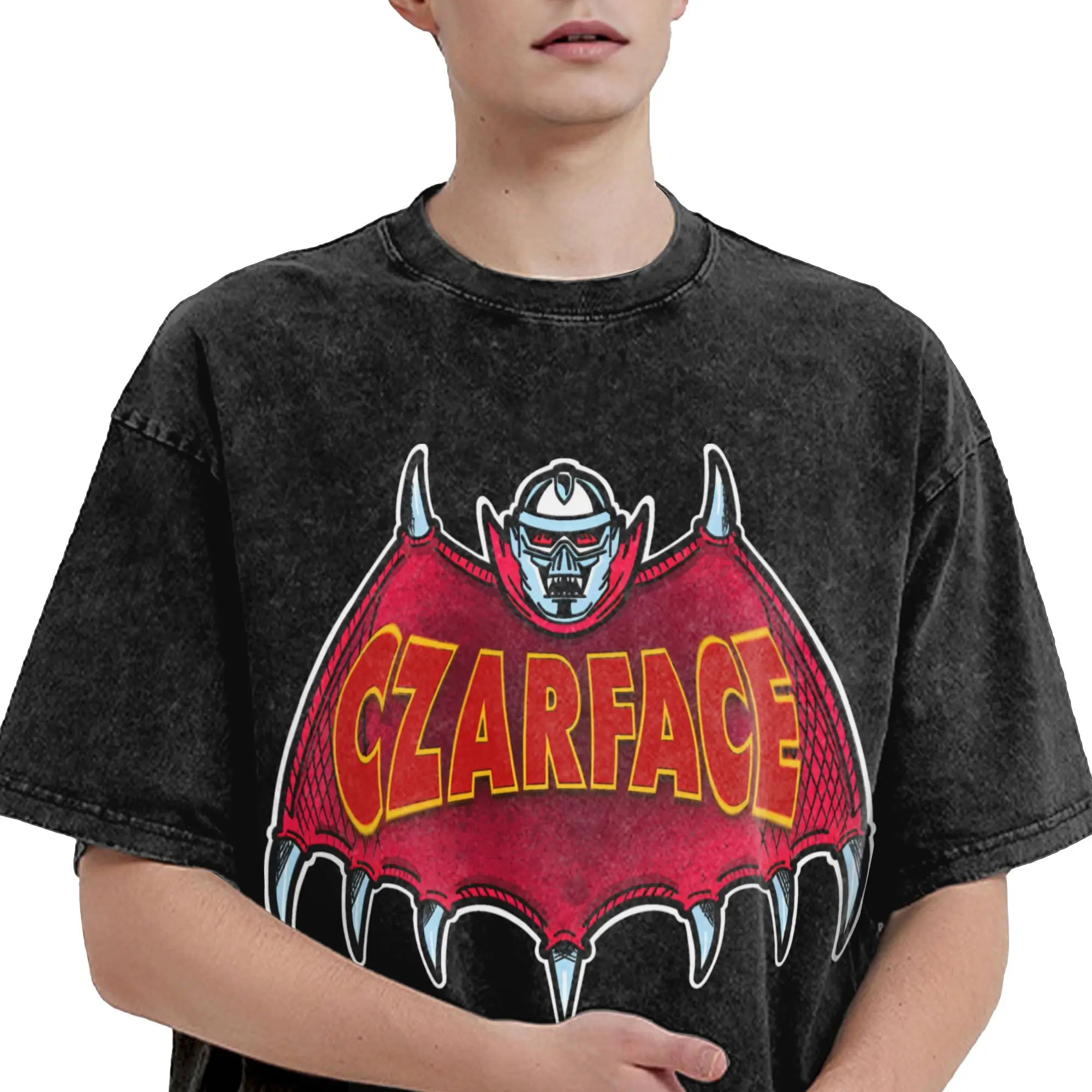 Czarface  Washed T Shirts Streetwear Hip Hop Novelty T-Shirt  Tees for Men Women 100% Cotton Oversize