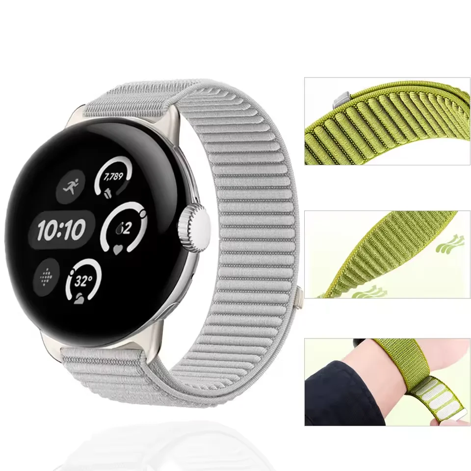 الفرقة ل جوجل بكسل ساعة 4 3 45 مللي متر 41 مللي متر حزام الساعات النايلون حلقة الرياضة سوار معصمه ل جوجل بكسل ساعة 2 1 اكسسوارات