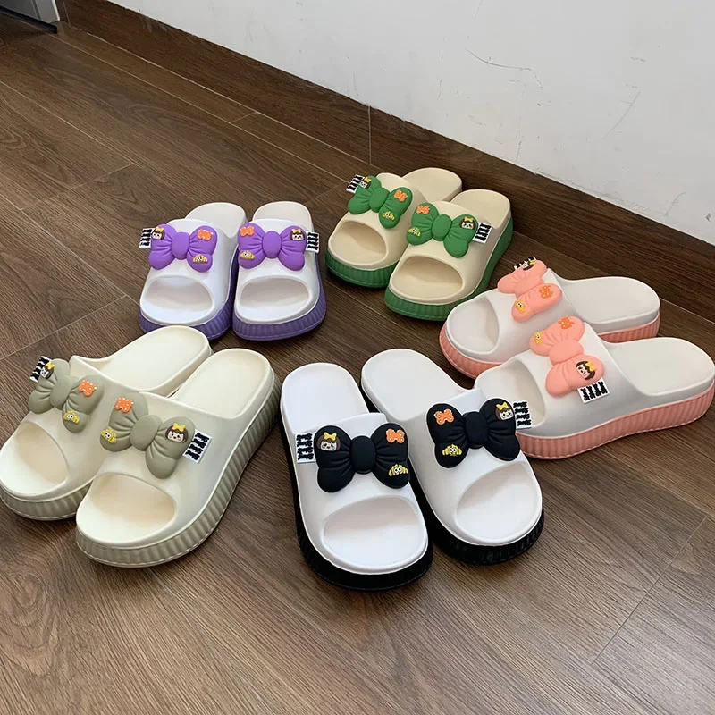 

Thick Bottom Platform Cloud Slippers Women Eva Indoor Home Slides Woman 2024 Summer Lightweight Non Slip Beach Sandals Flip Flop