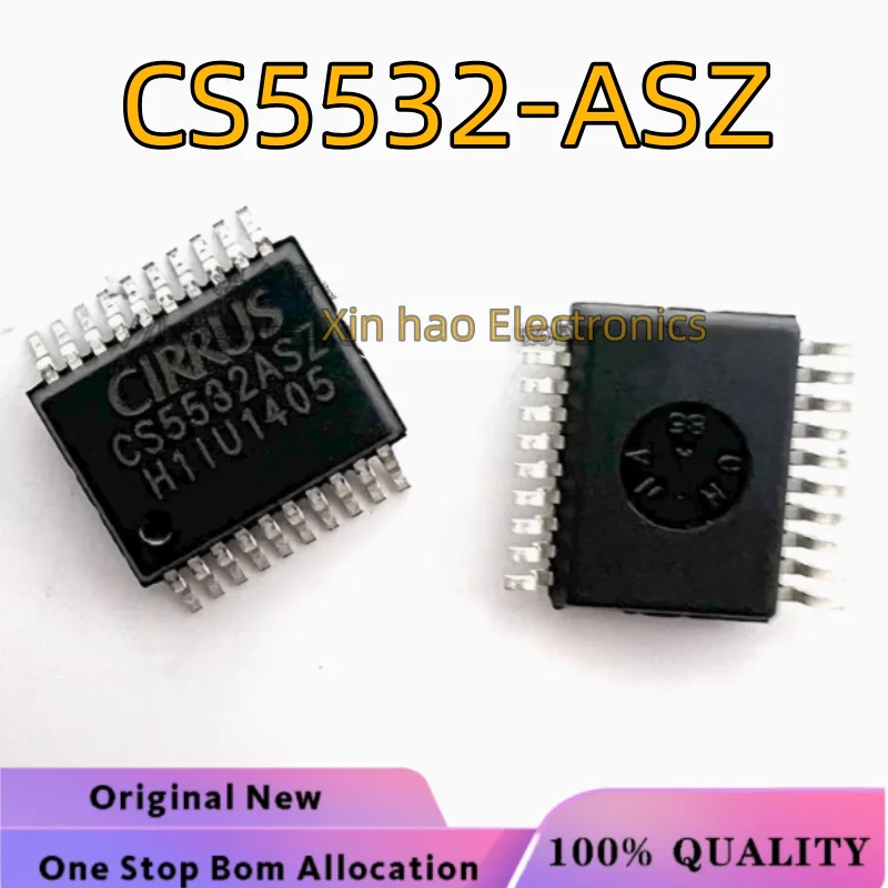 1pcs-10pcs /LOT 100% New CS5532ASZ CS5532BSZ CS5532-ASZ CS5532-BSZ SOP-20 CS5533-ASZ  CS5522ASZ  CS5530ISZ  24-bit ADC