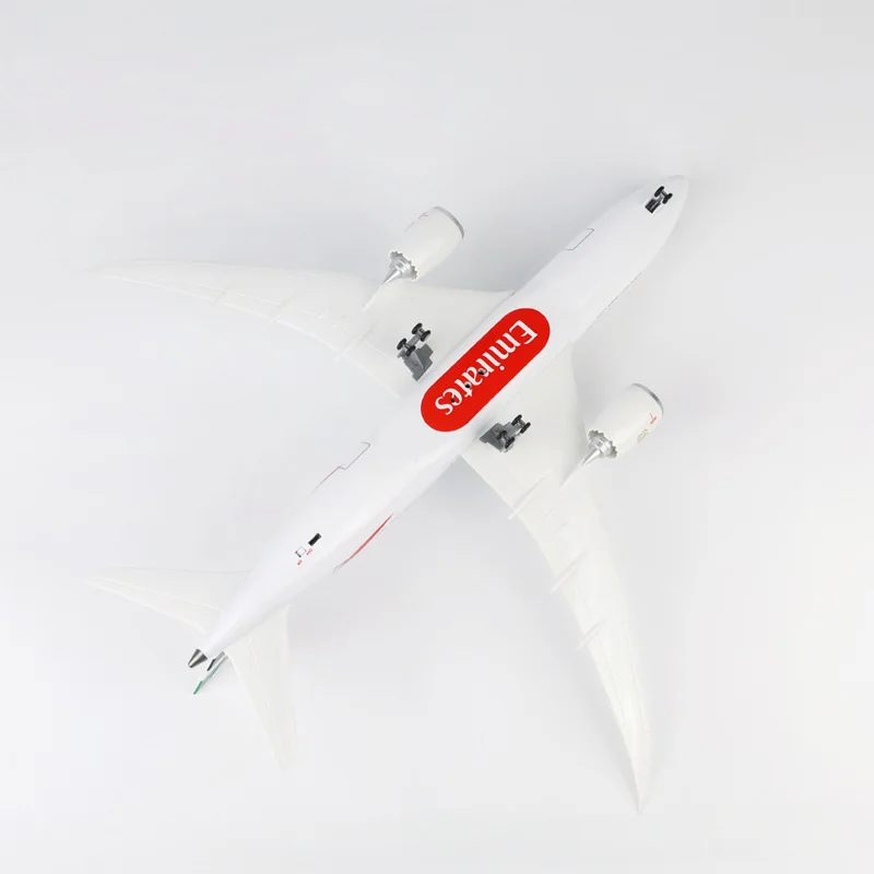 1/130 Scale 43cm Emirates B787 Diecast Airplane Model Kit with Landing Gear Wheel For Adult Aviation Souvenir Plane Gift