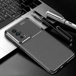 Luxury Business Case For Poco F5 Pro Case Poco F5 Pro Cover Coque Fundas Shell Soft Carbon Fiber Phone Bumper Poco F5 Pro