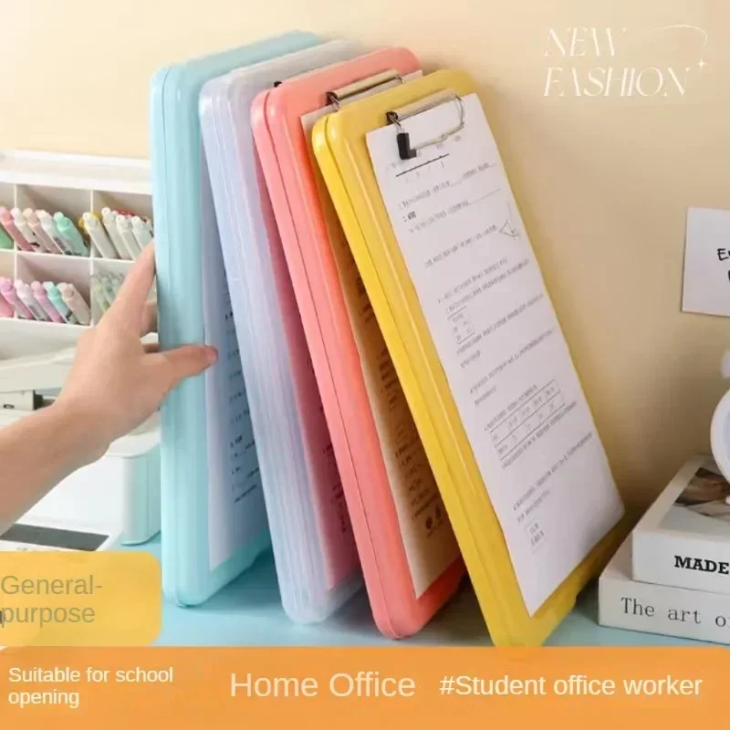 A4 Plastic File Folder Multifunctional Writing Board Large Capacity Document Storage Box Office Clipboard For Home Office Use