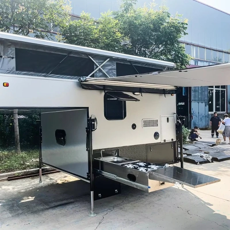 Customized Family Size 4X4 Slide-On Pickup Truck Camper With Private Ensuite Bathroom Off Road Overland RV For Australian