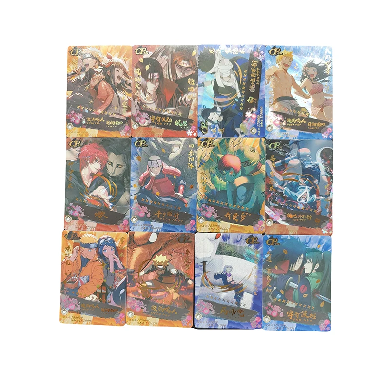 Naruto Cp Ur Series Uchiha Itachi Haruno Sakura Anime Characters Rare Game Collection Flash Card Cartoon Toys Christmas Gift