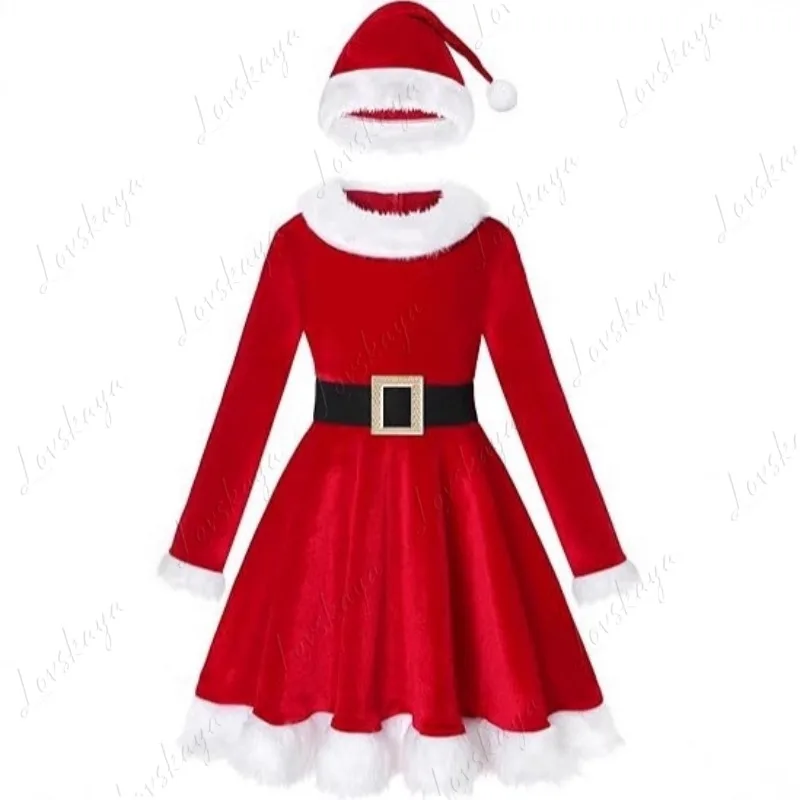 Rote Weihnachtskostüme, Cosplay-Weihnachtsfeier, Anime-Performance-Charaktere, Weihnachtsbijection