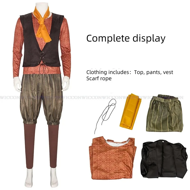 Сиси 2233Forever After Dwarf Rumpelstiltskin Костюм Парик Хэллоуин Наряд Косплей Вечеринка Взрослые Дети Костюм Аниме Фильм Рол