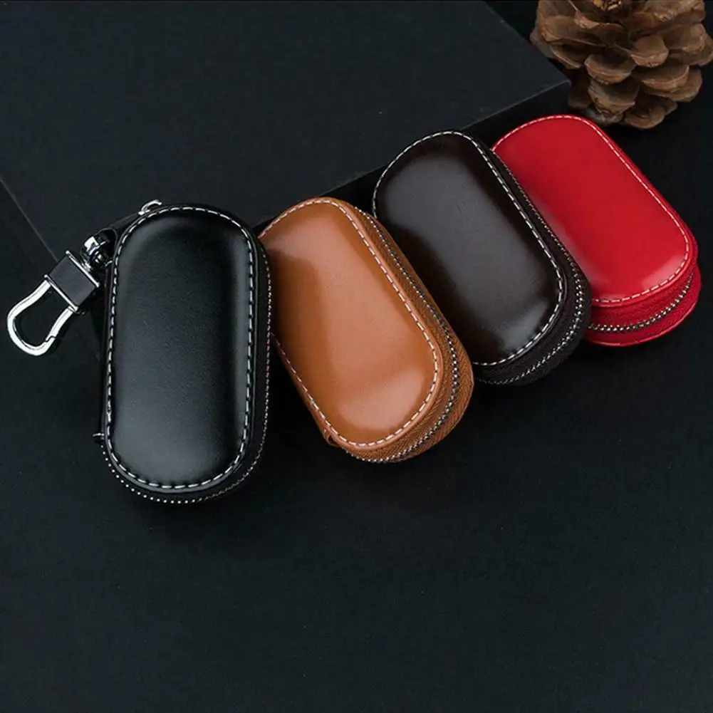 Universal Car Key Pouch Bag Case Wallet Holder Chain Key Wallet Collector Housekeeper Pocket Key Organizer Smart Keychain