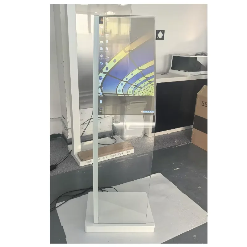 30 Inch Highly Transparent Oled Display Minimalist Structure Glass Body Touch Screen Transparent